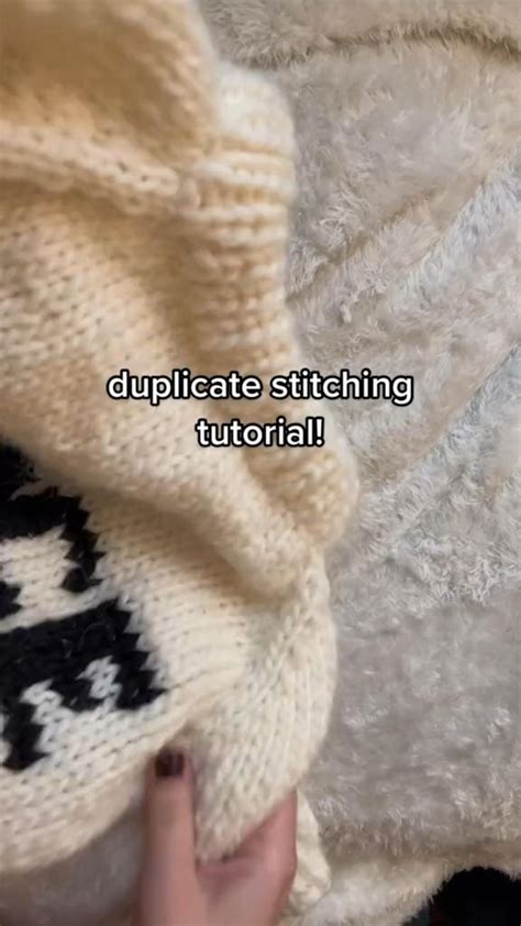 how to duplicate stitch in knitting! easy beginner knitting tutorial ...