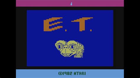 E.T. The Extra-Terrestrial - Atari 2600 (1982) - YouTube