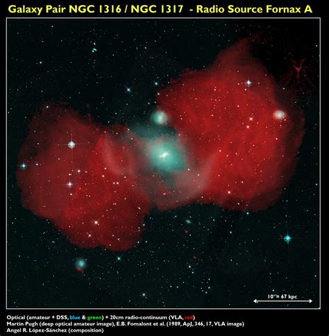 Galaxy Pair NGC 1316 / NGC 1317 - Radio Source Fornax A | Flickr