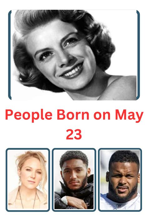 People Born on May 23