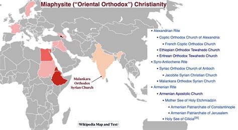 Miaphysite Christianity Map - GeoCurrents