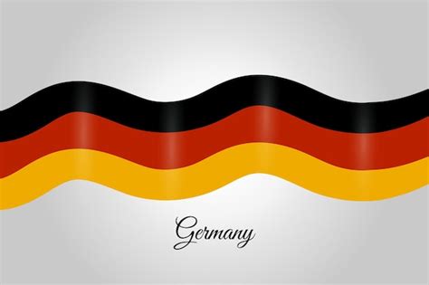 Premium Vector | Germany flag design ribbon concept