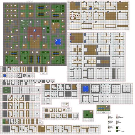 old Village Plans by ColtCoyote | Minecraft houses blueprints ...