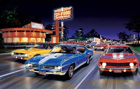 Limited Edition Automotive Art prints of muscle cars and hot rods