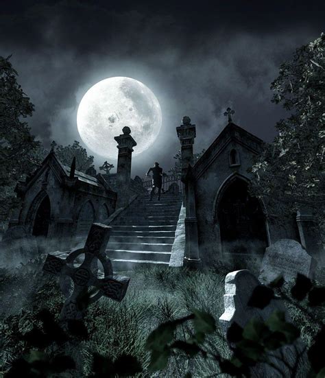 Halloween Graveyard Wallpapers - Top Free Halloween Graveyard ...