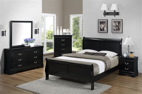 Louis Philippe Bedroom Black - The Furniture Depot in 2020 | Sleigh ...