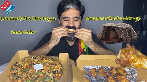 Domino's TEX MEX Pizza | Peri Peri Wings | Lava Cake | Domino's Review