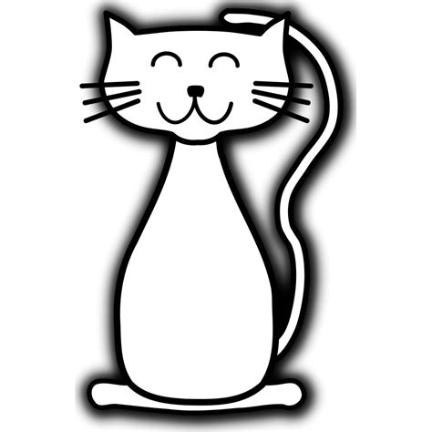 Black And White Cat PNG, SVG Clip art for Web - Download Clip Art, PNG ...