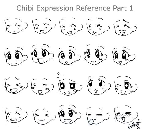 Manga Chibi Expression Happy faces :3 Enjoy! #Howtodraw | Anime face ...