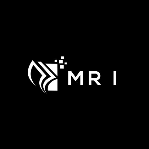 MRI credit repair accounting logo design on BLACK background. MRI ...