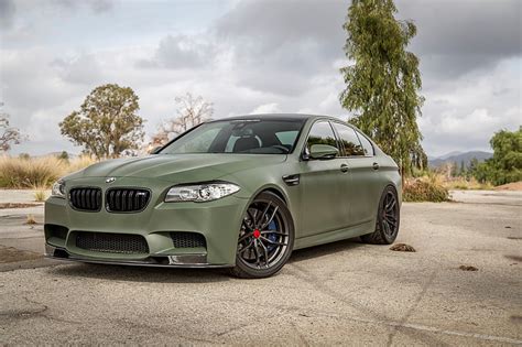 HD wallpaper: (m5), aero, bmw, cars, f10, green, military, modified ...