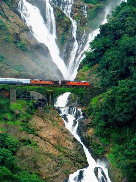 Dudhsagar waterfall Goa | Travel india beautiful places, Amazing places ...