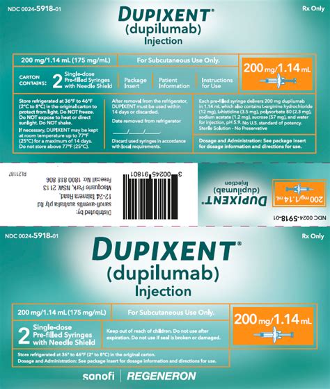 DUPIXENT dupilumab 200mg/1.14mL solution for injection in pre-filled ...