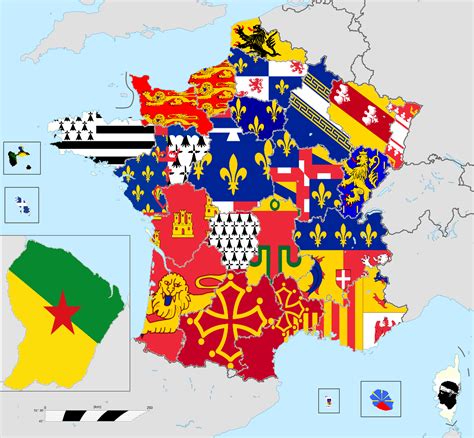 Flags of the regions of France (x-post /r/vexillology) : eu4