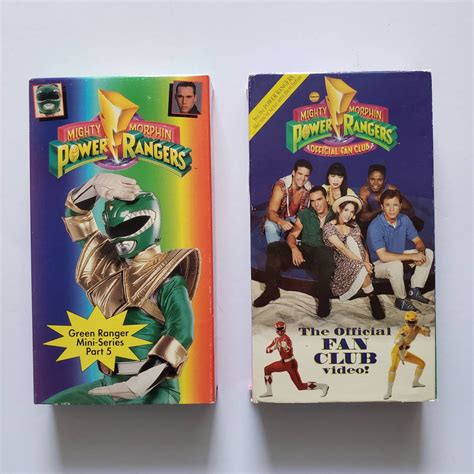 Mighty Morphin Power Rangers VHS lot of 2 the official | Etsy