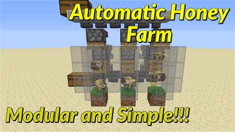 SIMPLE Automatic Honey Farm Tutorial! | Best Minecraft Java/Bedrock 1. ...