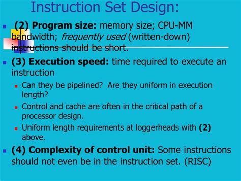 PPT - Lecture 5: Instruction Set Architecture PowerPoint Presentation ...