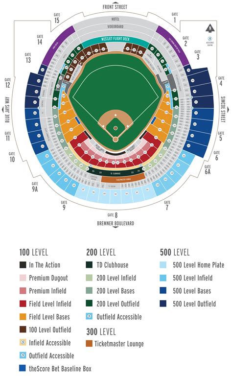 Toronto Blue Jays | Seating Map | Toronto Blue Jays