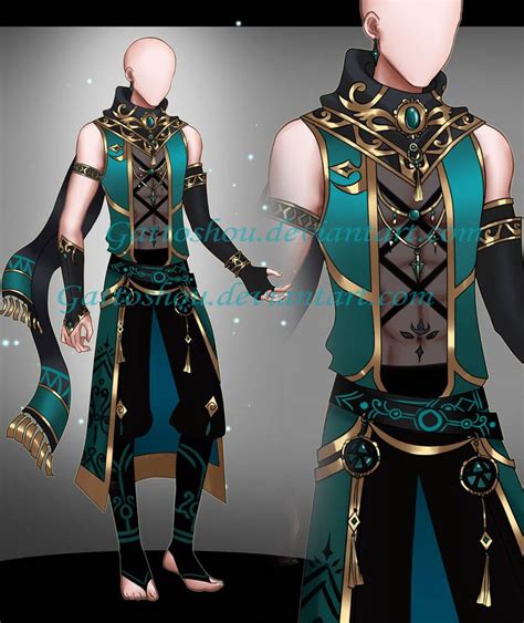 Male Outfit ADOPT 158 [Auction] [CLOSED] by GattoAdopts | Bocetos de ...