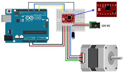 Como usar o driver A4988 com motor de passo Nema 17 - Arduino e Cia