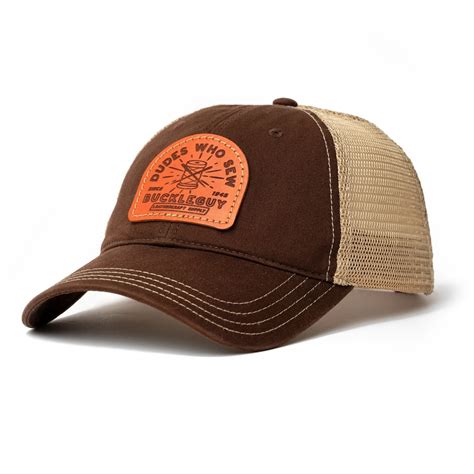 Hat, "Dudes Who Sew", Richardson 111 Garment Washed Trucker Hat, Brown ...