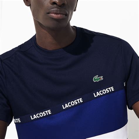 Men's Lacoste SPORT Signature Band Colourblock Piqué T-shirt | LACOSTE