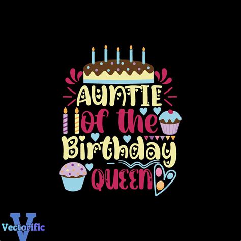 Auntie of the birthday queen Svg, Birthday Svg, Happy Birthd - Inspire ...