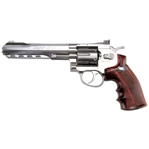 WG 6mm 6 Inch CO2 Non Blowback Silver Airsoft Revolver