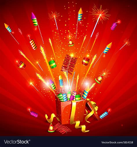 Firecracker explosion Royalty Free Vector Image