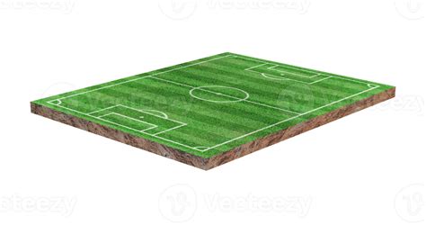 Green grass soccer or football field isolated 10870053 PNG