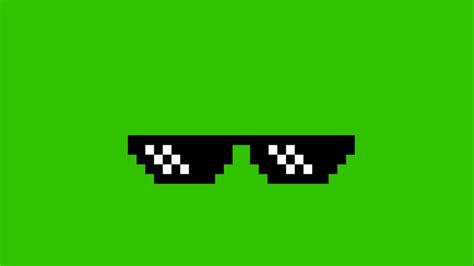 Thug Life Glasses Green Screen - Download Mlg Glasses Png | Giblrisbox ...