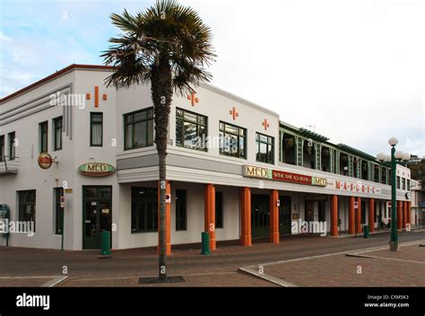 Art Deco architecture, Napier, New Zealand Stock Photo - Alamy