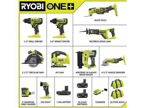 18V ONE+ 10-Tool Combo Kit - RYOBI Tools