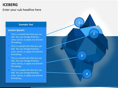 Iceberg PowerPoint Template | Powerpoint, Powerpoint templates, Diagram ...