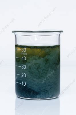 Iron(II) hydroxide precipitate - Stock Image - C044/9206 - Science ...