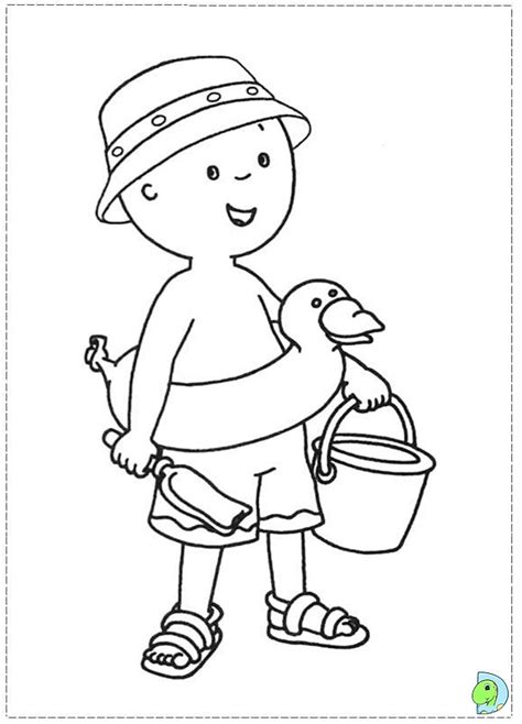 Caillou coloring page- DinoKids.org