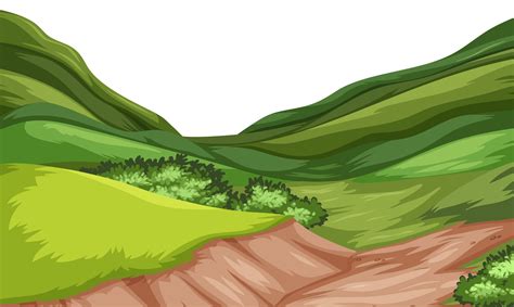 Nature hill landscape vector 295540 Vector Art at Vecteezy