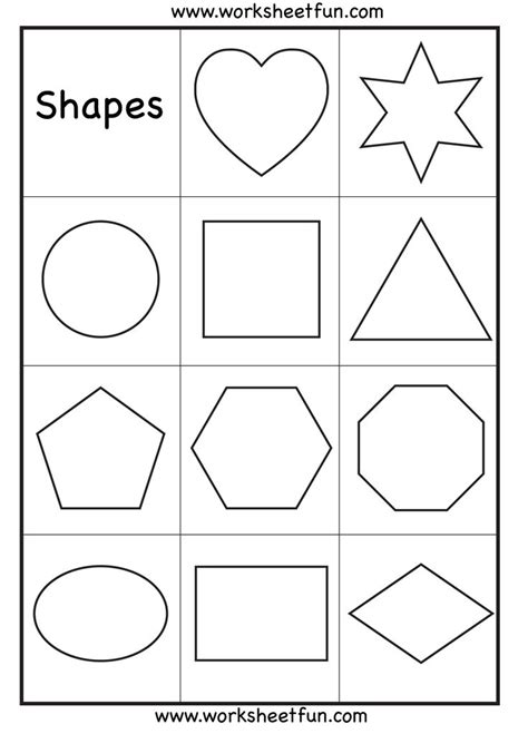 Preschool Shapes Worksheet | Printable Basic Shapes Worksheets 944