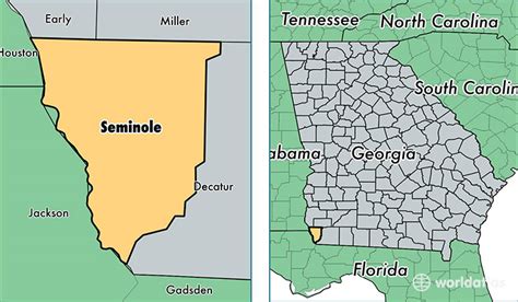 Seminole County, Georgia / Map of Seminole County, GA / Where is ...