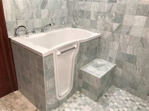 Stylish Walk-in Tub and Shower Combination | Mansfield Plumbing