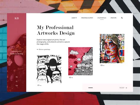 Artist Portfolio Website | Portfolio website design inspiration, Artist ...