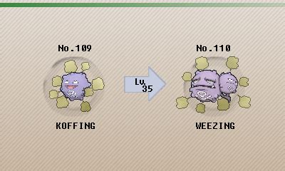 Pokemon Weezing Evolution Chart