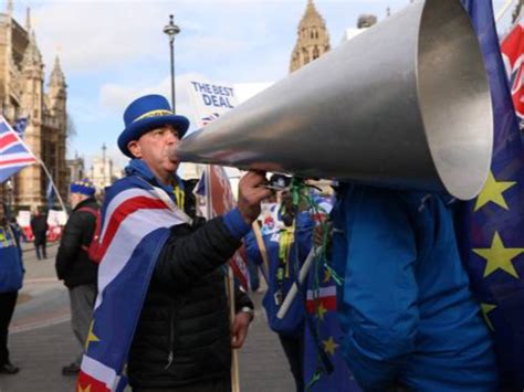 Tory MP Lee Anderson and Brexit activist Steve Bray…