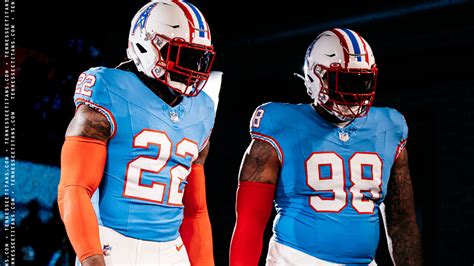 Titans to Wear Oilers Throwback Uniforms on Sunday vs the Falcons, and ...