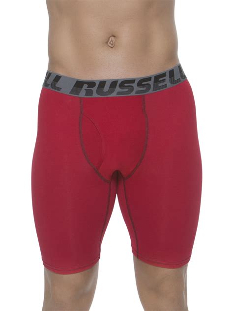 Russell - Men's Active Performance Long Leg Boxer Brief - Walmart.com ...