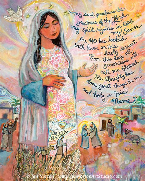 The Canticle of Mary (Magnificat) - Jen Norton Art Studio