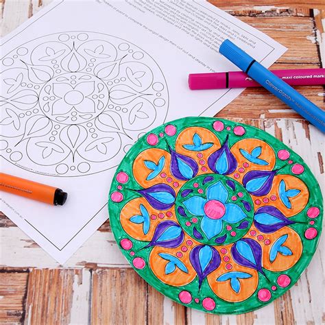 Diwali Rangoli Coloring Pages