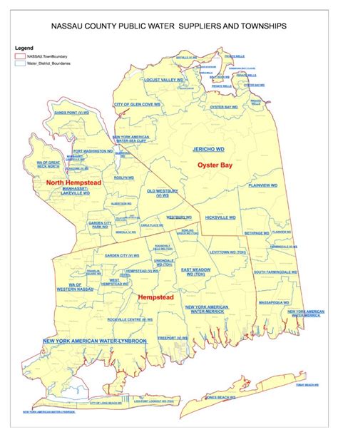 Nassau County Map – Backflow Prevention Services