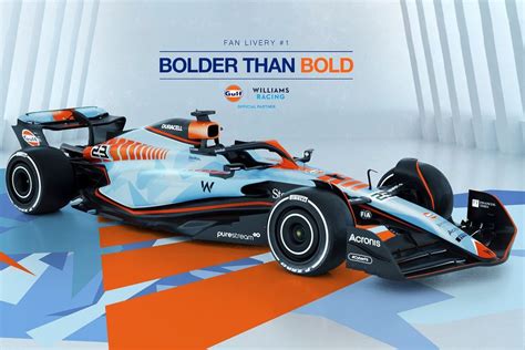 Williams reveal special Gulf livery chosen by F1 fan vote - Motorsport Ace