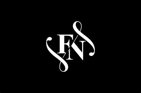 FN Monogram logo Design V6 By Vectorseller | TheHungryJPEG